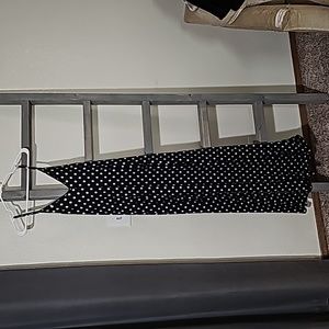 Polkadot Black/White Maxi Dress